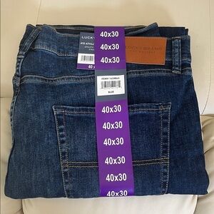 Lucky Brand Blue Athletic Straight Jeans